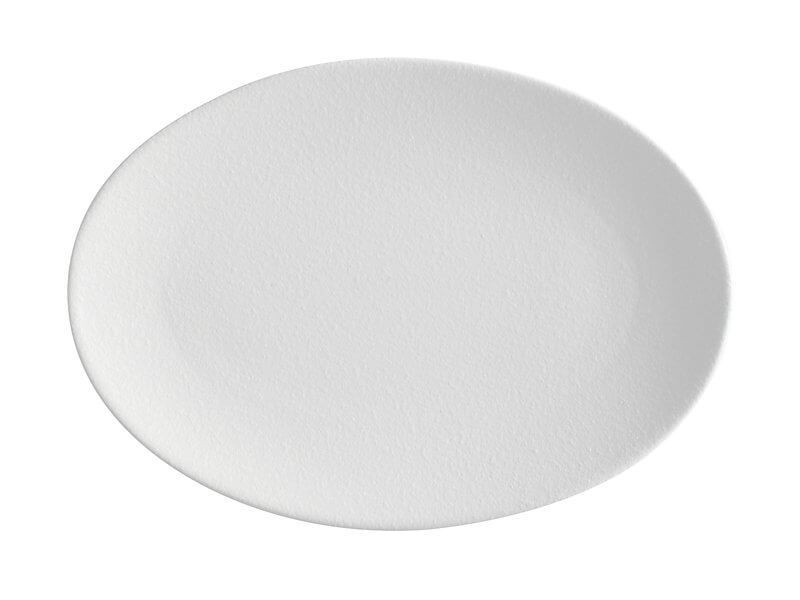 Caviar Piatto Ovale Bianco 35x25 cm AX0245