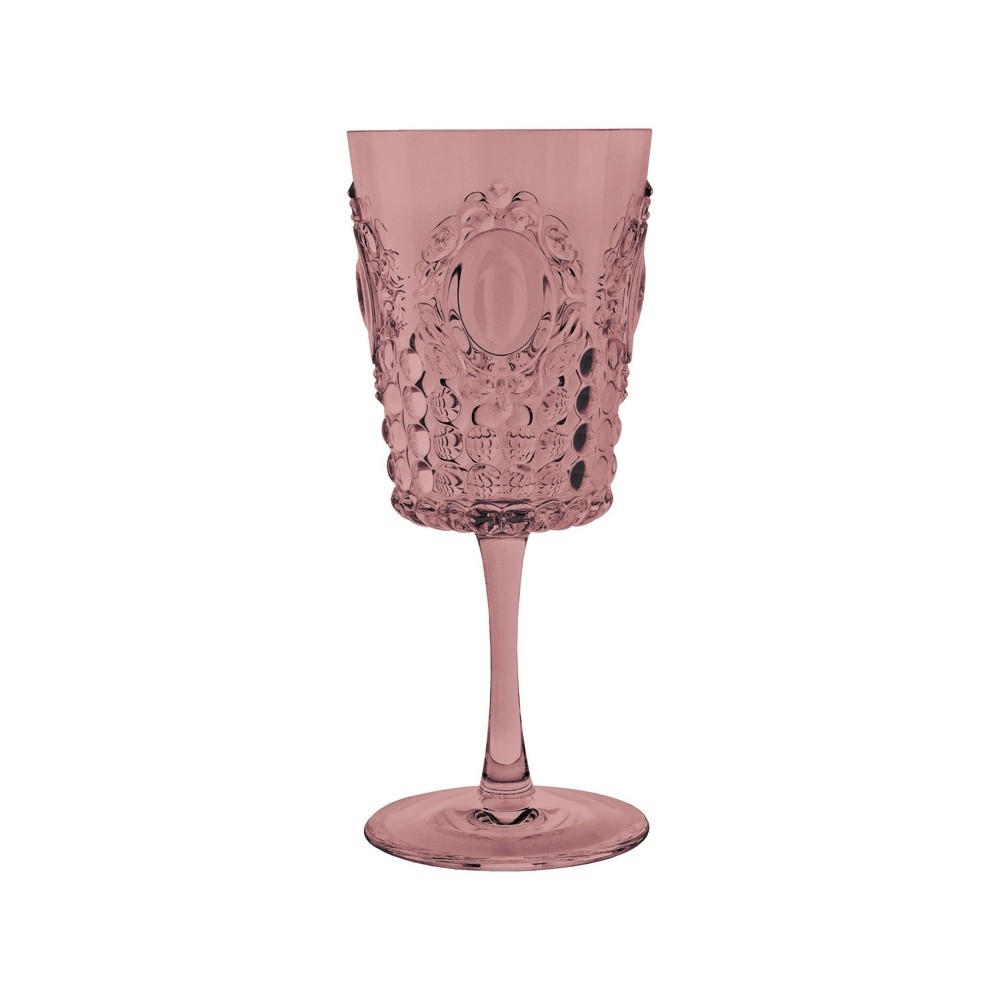 Compra Baci Milano Set 6 Bicchieri Vino Rosa Baroque&Rock BRGWI.BAR15 Rosa  Online in Offerta Set 6 Bicchieri Vino Rosa Baroque&Rock BRGWI.BAR15 Baci  Milano