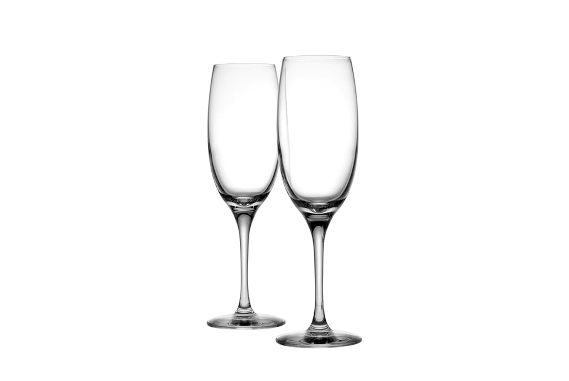 Alessi Sg119/9s2 Mami Xl Set de deux Flûtes à Champagne en Verre Cristallin Set de 6 Pièces 