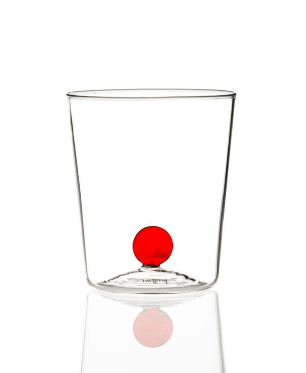 Set 6 Bicchieri Acqua Bottone Tumbler Red 72017004