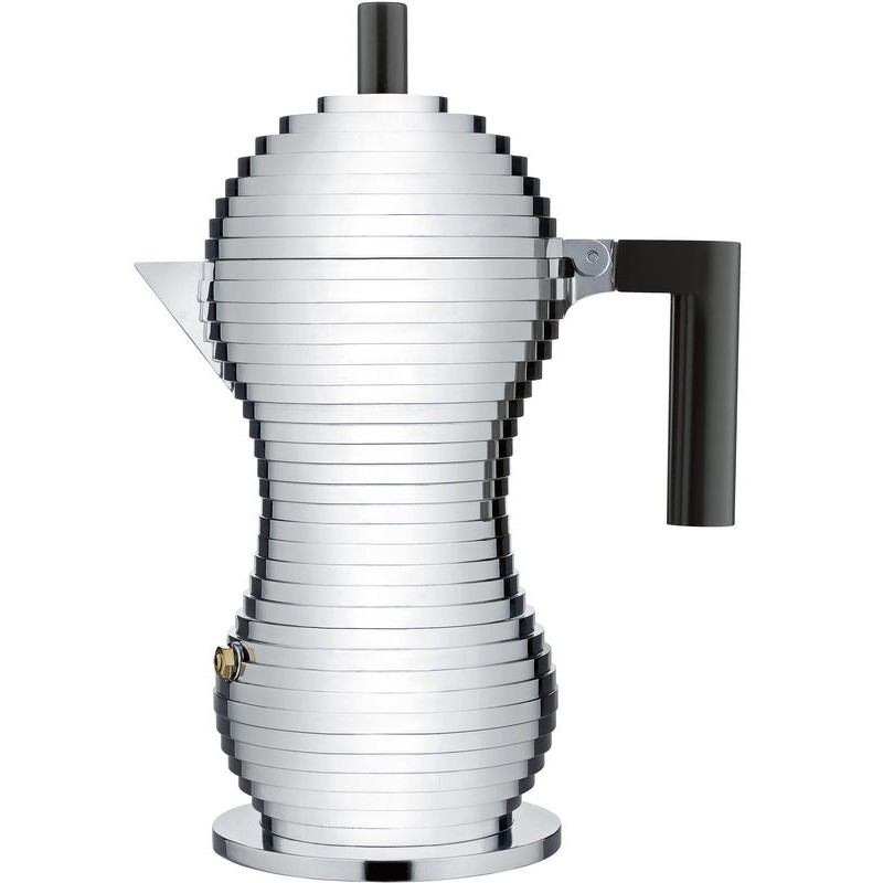 Caffettiera espresso 6 tazze Alluminio/Nero Pulcina MDL02/6 B