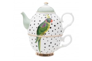 Tea for One Parrot Polka Dots A22018003