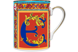 Mug Porcellana Ortigia Alphabet E