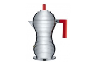 Caffettiera espresso - induzione 6 tazze Alluminio/Rosso Pulcina MDL02/6RFM