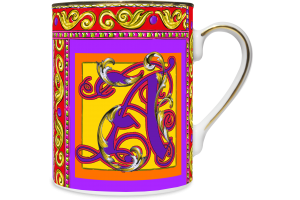 Mug Porcellana Ortigia Alphabet A